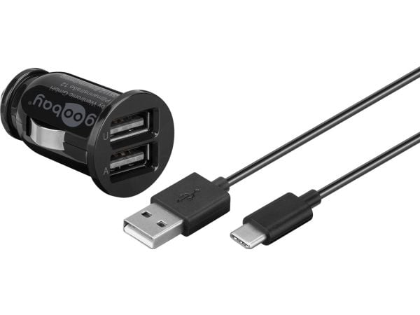 Goobay 58820, Sisätila, Tupakansytytin, 5 V, 1 m, Musta