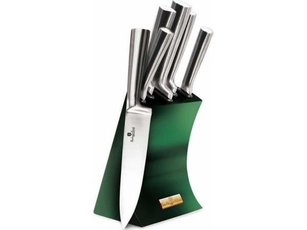 Berlinger Haus knivsett i stativ Berlinger Haus Emerald Metallic Line BH-2448