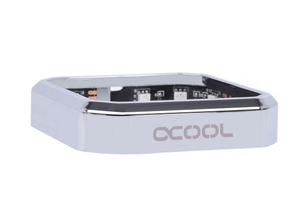 Alphacool Aurora XPX RGB, Dekkramme, Kromfarget, Polyoksymetylen (POM), Kromfarget, Hankjønn, 75 mm, 75 mm Alphacool Aurora XPX RGB, Dekkramme, Kromfarget, Polyoksymetylen (POM), Kromfarget, Hankjønn, 75 mm, 75 mm
