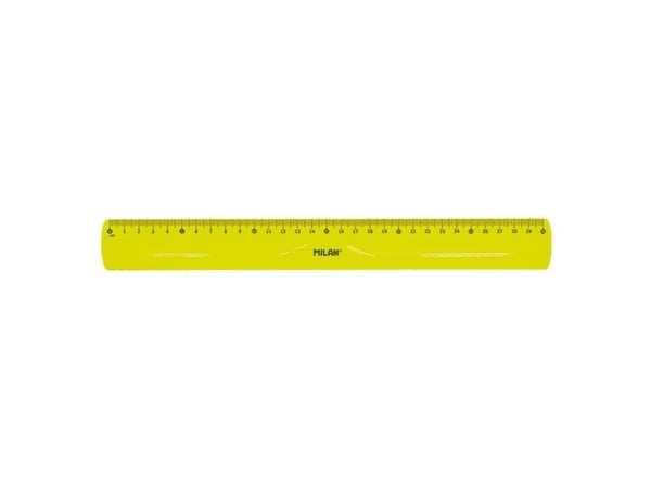 Milan Flex & Resistant Acid, Protractor, Ruler, Kolmio, 4 kpl, Keltainen, 45° & 60°, Puoliympyrä, 108 g