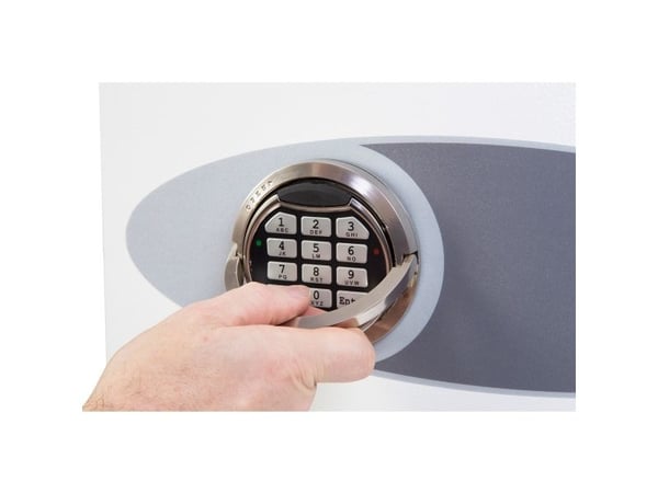 Phoenix Safe Co. SS1182E, Frittstående safe, Hvit, Elektronisk, 24 l, Stål, Gulv/vegg