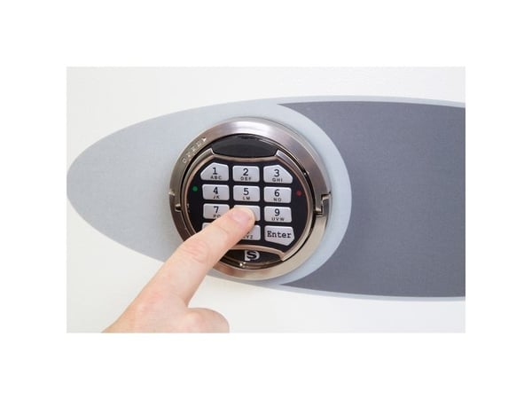 Phoenix Safe Co. SS1182E, Frittstående safe, Hvit, Elektronisk, 24 l, Stål, Gulv/vegg