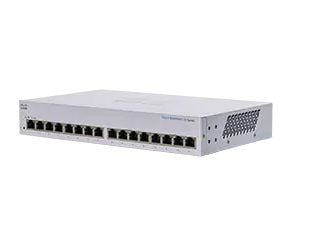 Cisco Business 110 Series 110-16T - Switch - ikke-styrt - 16 x 10/100/1000 - rackmonterbar, stasjonær, veggmonterbar