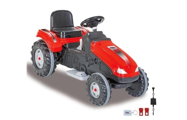 Jamara Ride On Tractor Big Wheel, 3 år, 4 hjul, Sort, Rød