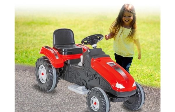 Jamara Ride On Tractor Big Wheel, 3 år, 4 hjul, Sort, Rød