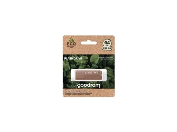 GOODRAM UME3 - USB-flashstasjon - 32 GB - USB 3.0 - mørk beige