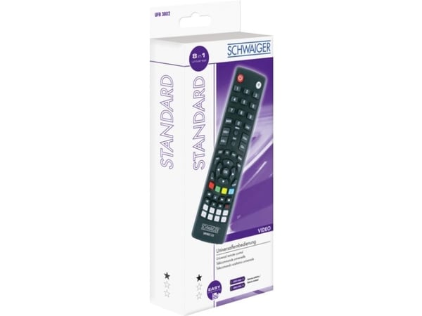 Schwaiger UFB3802533, DTV, TV, Trykknapper, Svart