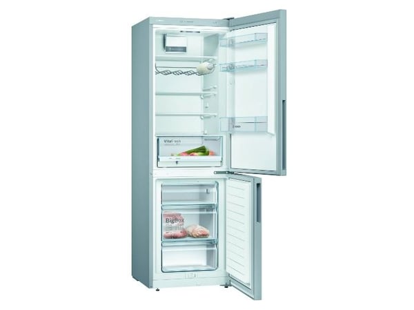 Bosch Serie | 4 KGV36VIEAS - Kjøleskap/fryser - bunnfryser - bredde: 60 cm - dybde: 65 cm - høyde: 186 cm - 308 liter - Klasse E - rustfritt stål