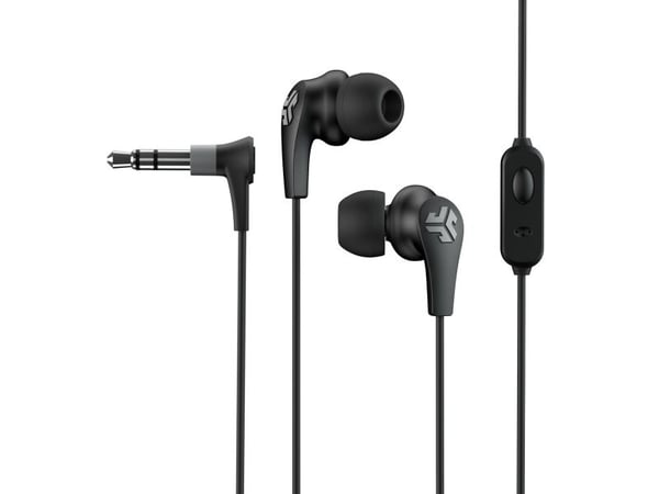 JLab JBuds Pro Signature, Koblet med ledninger (ikke trådløs), Idretter, Hodetelefoner, Sort