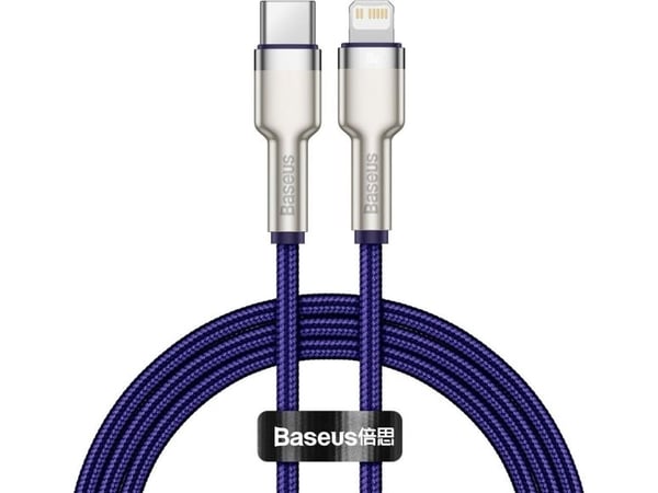 Baseus Baseus Cafule Metal Data USB cable USB Type C cable - Lightning 20 W Power Delivery 1 m purple (CATLJK-A05)