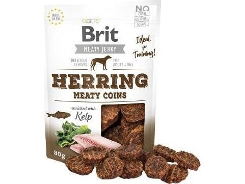 Brit BRIT MEATY JERKY Sild Meaty Coins PLATER SILD 80g