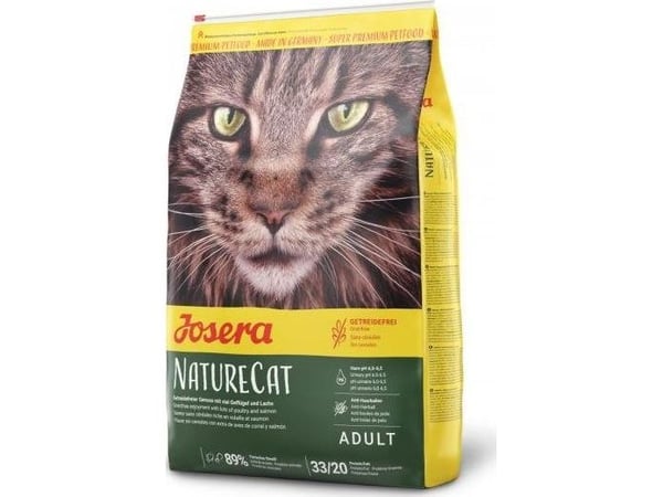 Josera NatureCat, Voksen, Fjærfe, Laks, 2 kg