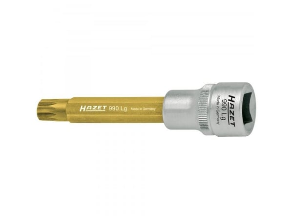 HAZET 990LG-10, Stikkontakt, 1/2", Metrisk, 1 hoder, 2,3 cm, 10 cm