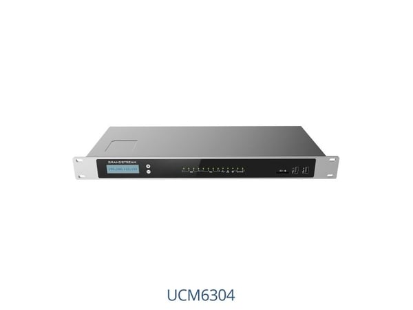 Grandstream UCM6304 - IP-PBX - rackmonterbar - 4 FXO-porter - 4 FXS-porter - 3 x 10/100/1000