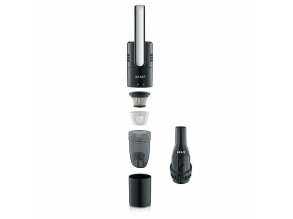 Graef CrumbChef KC 502, Tørr, HEPA, Filtrering, Uten pose, Svart, Batteri
