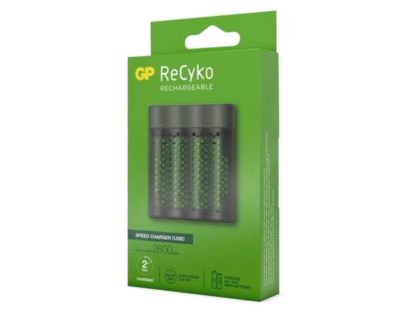 GP Batteries M451/270AAHCE-2WB4, Nikkelmetallhydrid (NiMH), AA, AAA, 4 stykker, Batterier medfølger