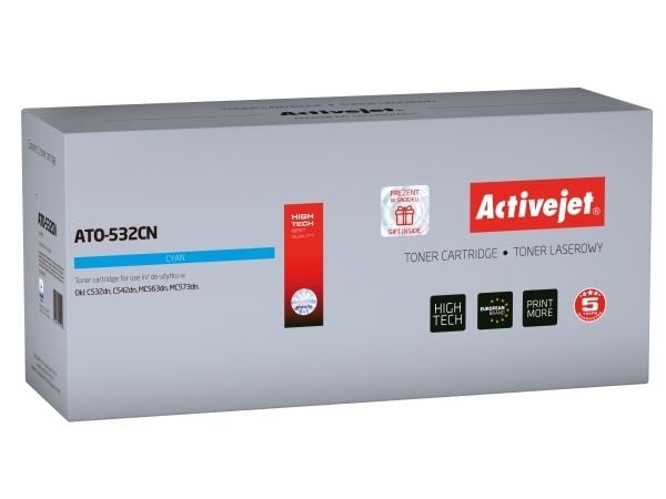 Activejet ATO-532CN, 0 sider, 1500 sider, Cyan, 1 stykker