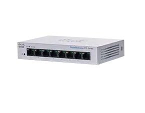 Cisco Business 110 Series 110-8T-D - Switch - ikke administreret - 8 x 10/100/1000 - desktop, væg-monterbar - DC strøm