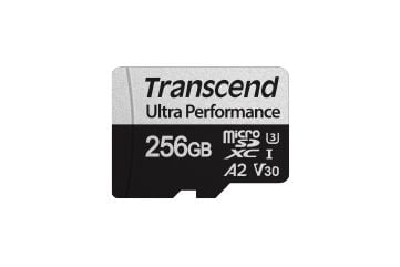Transcend 340S - Flashminnekort - 256 GB - A2 / Video Class V30 / UHS-I U3 / Class10 - microSDXC