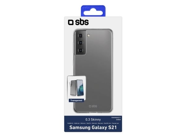 SBS TESKINSAS21T, Etui, Samsung, Galaxy S21, 15,8 cm (6.2"), Gjennomsiktig