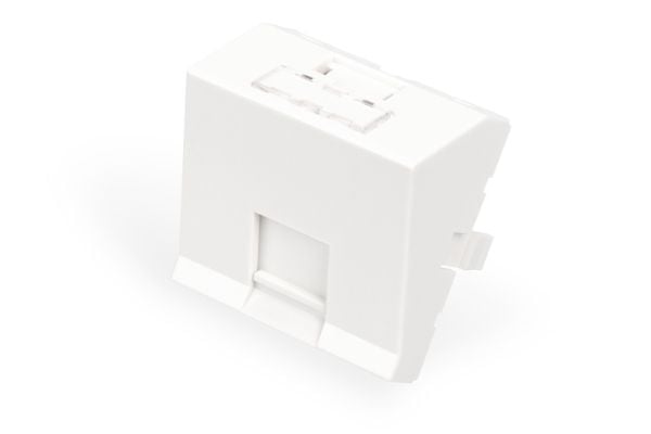 Digitus DN-93802-6-SH, Valkoinen, ABS, Polykarbonaatti (PC), Ruuviton, Universaali, Keystone-moduuli, 45 mm