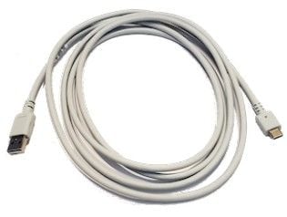 Zebra - USB-kabel - 24 pin USB-C (hann) til USB (hann) - 2.1 m - hvit - for P/N: CR6080-PC100FBWW