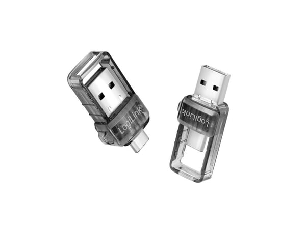 LogiLink BT0054, USB, Harmaa, Läpinäkyvä, 10 m, USB, 21 mm, 34,5 mm