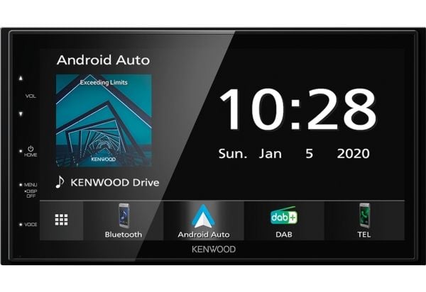 Kenwood Moniceiver DMX5020DABS, Musta, 2 DIN