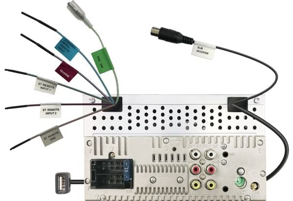 Kenwood Moniceiver DMX5020DABS, Sort, 2 DIN