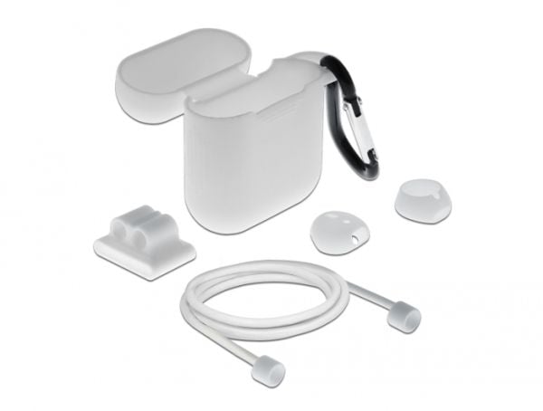 Delock - Tilbehørssett for virkelig trådløse øretelefoner - hvit - for Apple AirPods (1. generasjon, 2. generasjon)