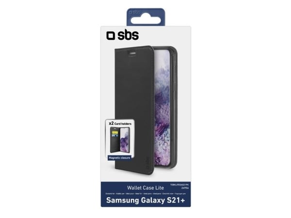 SBS TEBKLITESAS21PK, Lommebokveske, Samsung, Galaxy S21+, 17 cm (6,7"), Svart