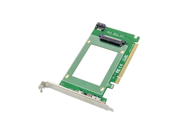 ProXtend PX-SA-10147, PlayStation Network, U.2, Full høyde/full lengde, PCIe 3.0, Sølv, Grønn, PC
