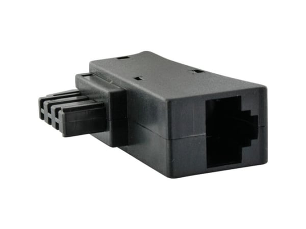 Schwaiger TST4215533, TAE-F, RJ-45, Sort