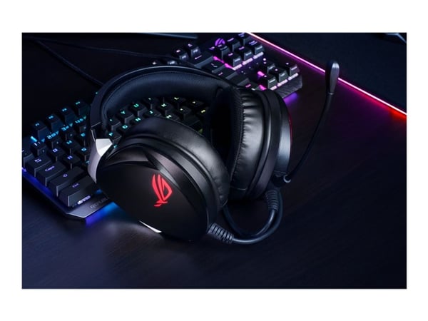 ASUS ROG Theta 7.1 - Headset - 7.1-kanals - fullstorlek - kabelansluten - USB, USB-C