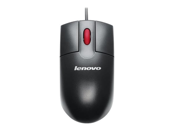 Lenovo - Mus - optisk - 3 knapper - kabling - USB - business-sort - ASM