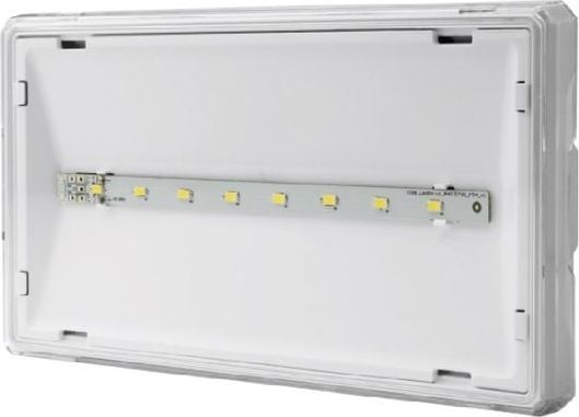 AWEX nödarmatur EXIT S IP65 ECO LED 3W 310lm 1h enkelriktad vit ETS/3W/E/1/SE/PT/WH