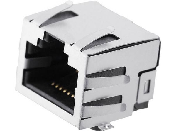 encitech RJJS-88-SMT-WF1 RJ-liitin 2101-0121-02 Liitin, uppoasennus vaakasuoraan napalukuun (RJ) 8P8C metalli 1 kpl