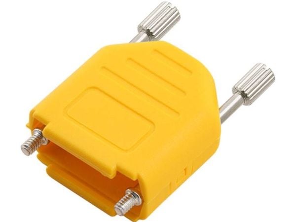 encitech DPPK09-FMY-K D-sub-kabinet: 9-polet, polyamid, 180 °, gul