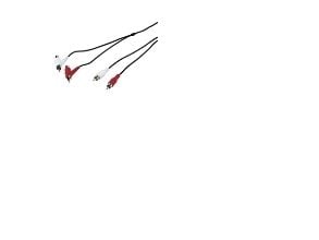 Goobay 50214, 2 x RCA, Hankoppling, 2 x RCA, Hane/Hona, 1,5 m, Svart