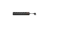 Goobay 51290, 1,5 m, Innendørs, CEE, Type F, Sort, CE, WEEE, 6 AC-utganger