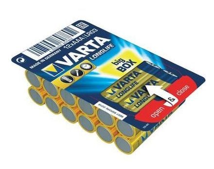 Varta Longlife 4103 - Batteri 12 x AAA - Alkalisk