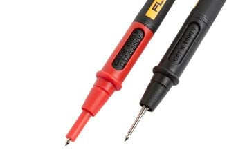 FLUKE TL-175 TwistGuard Justerbara testkablar. Spetslängden kan ändras från 4 mm (CAT-4) till 19 mm (CAT-2)