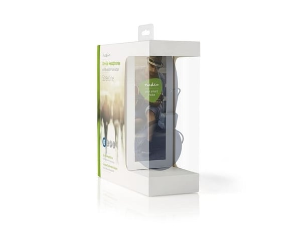 Nedis HPWD1100WT, Koblet med ledninger (ikke trådløs), 20 - 20000 Hz, Musikk/hver dag, 119 g, Hodetelefoner, Hvit