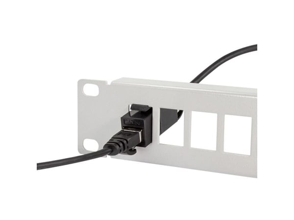 LogiLink NK4030, Litteä, Musta, RJ-45, RJ-45, Hanstik, Hanstik, Hanstik