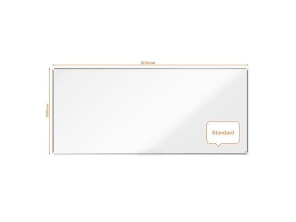 Nobo Premium Plus emaljert magnetisk whiteboardtavle 270x120cm Hvit