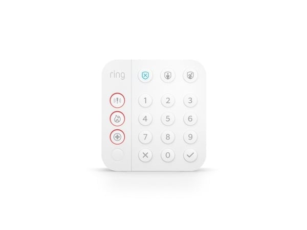 Ring Alarm Keypad - 2. generasjon - tastegruppe - trådløs - Z-Wave - hvit