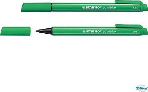 STABILO pointMax, Grønn, Medium, Grønn, Rund, Vann-basert blekk, Nylonfilt