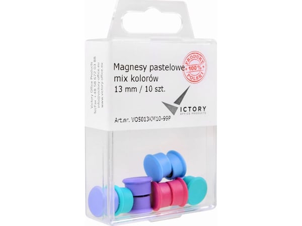 Victory magneter til tavler Victory 13 mm MIX farger (10)