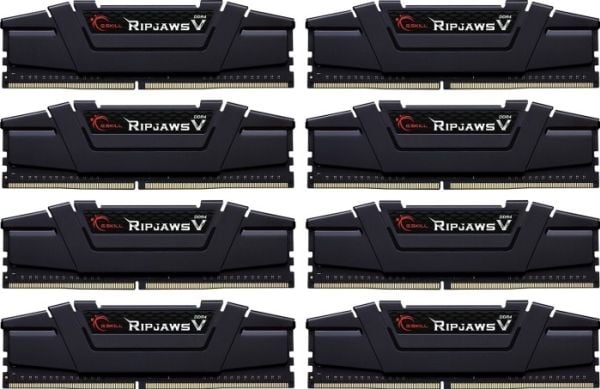 G.Skill Ripjaws V - DDR4 - sats - 256 GB: 8 x 32 GB - DIMM 288-pin - 3600 MHz / PC4-28800 - CL18 - 1.35 V - ej buffrad - icke ECC - classic black