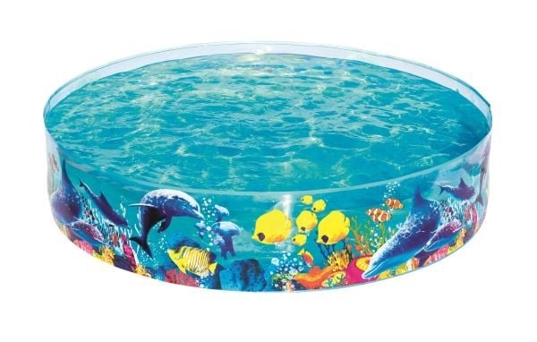 Bestway 55030, Oppblåsbart basseng, 749 l, Rund, 2 år, PVC, Vinyl, Flerfarget